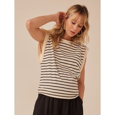 Tee-shirt grossesse sans manches à épaulettes ENVIE DE FRAISE