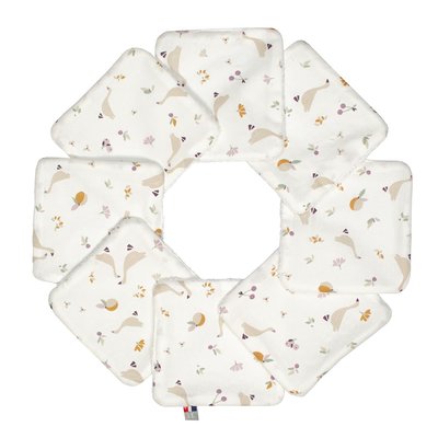 Lot de 8 lingettes lavables en coton et bambou SIDONIA SEVIRA KIDS