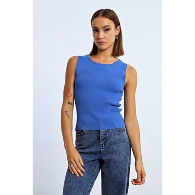 Débardeur en maille fantaisie LILI SIDONIO