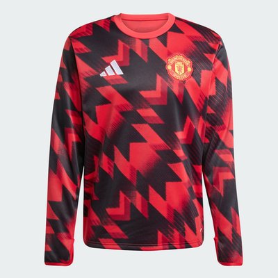 Haut d'échauffement chaud Manchester United 25/26 adidas Performance