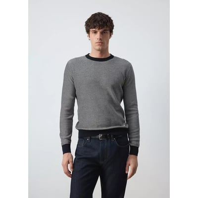 Pull-over 100 % coton maille fine MANGO MAN