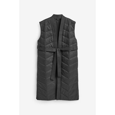 Veste matelassée sans manches nouée à la taille NEXT