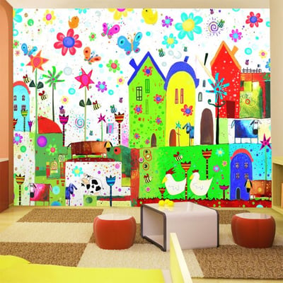 Papier peint intissé panoramique Pour enfants Happy farm EDEN