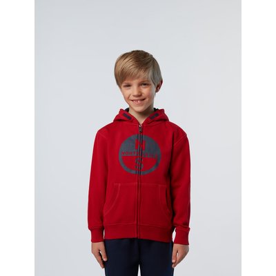 Sweat à capuche zippé avec logo NORTH SAILS