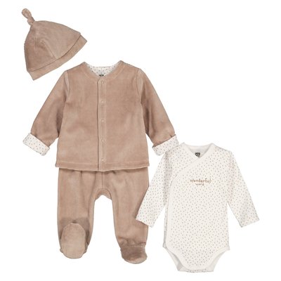 Conjunto de 4 peças, para recém-nascido LA REDOUTE COLLECTIONS