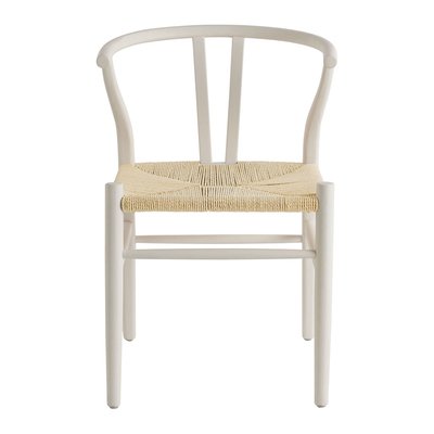 Chaise bois frêne - 52x55x78 BLANC D’IVOIRE