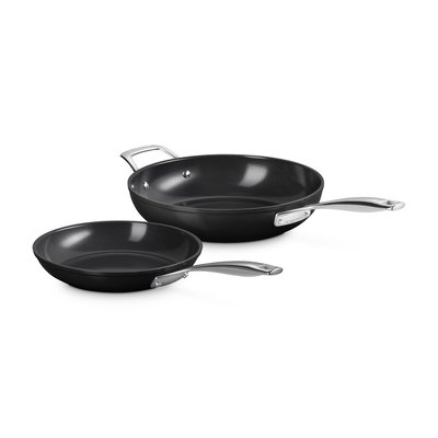 1 poêle et 1 sauteuse Essentielle en céramique LE CREUSET