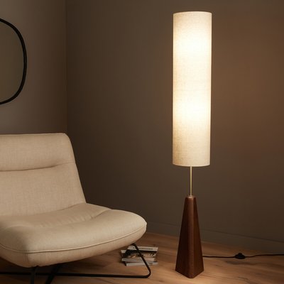 Lampadaire chêne massif teinté noyer, Nestwood AM.PM