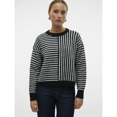 Pull col rond à rayures VERO MODA