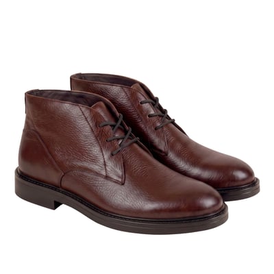Desert boots gomme Côme cuir grainé JULES & JENN