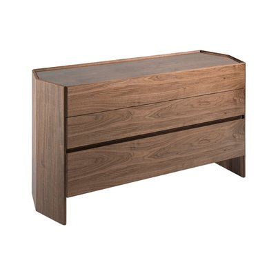 Commode de noyer et verre ANGEL CERDA