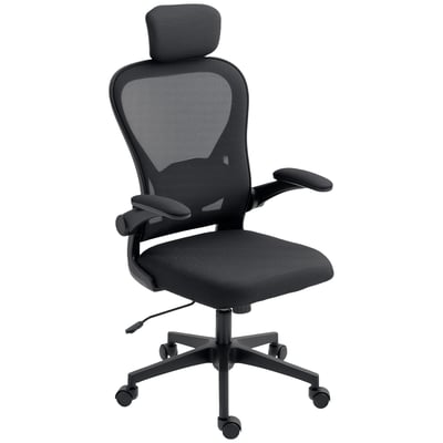 Chaise de bureau Maille Noir HOMCOM