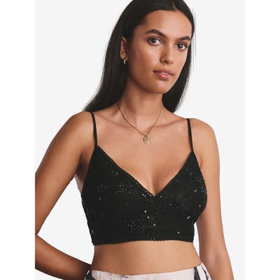 Brassière ornée de sequins et dentelle NEXT