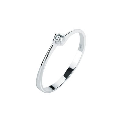 Bague en or blanc 750, diamants PROMESSE BLUESPIRIT