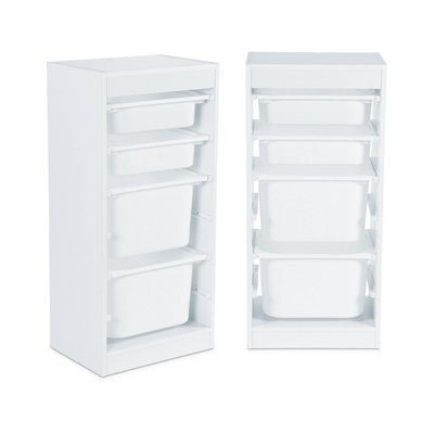 Meuble de rangement enfant 4 bacs de rangement (lot de 2) SORA X2 SWEEEK