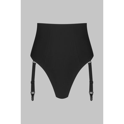 Tanga taille haute porte-jarretelle NUIT INFINIE MAISON CLOSE