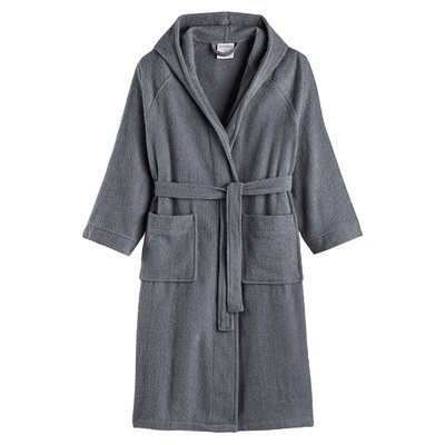 Grey towelling dressing gown ladies on sale