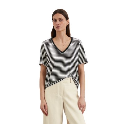 T-shirt rayé régulier en doux jersey de coton bio MARC O'POLO