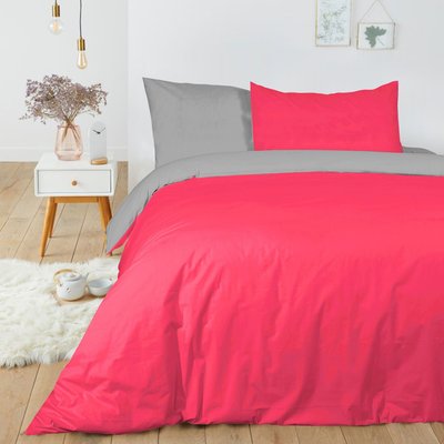 Parure housse de couette coton, bicolore, Meno C DESIGN HOME TEXTILE