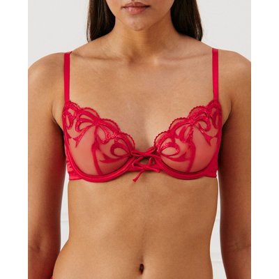 Soutien-gorge corbeille en mesh avec broderie SANTABRODIZ UNDIZ