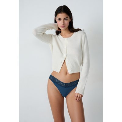 Tanga v-shape en microfibre et dentelle WISH ETAM