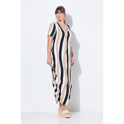 Robe maxi, rayures, col rond ULLA POPKEN