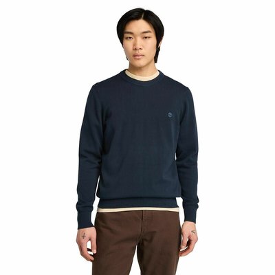 Pull col rond en coton regular TIMBERLAND
