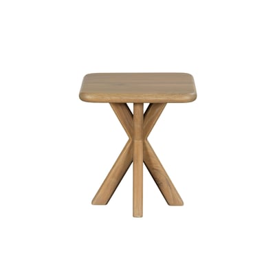 Bout de canapé en bois à bords arrondis ASTER PIER IMPORT