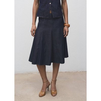Jupe plissée denim MANGO