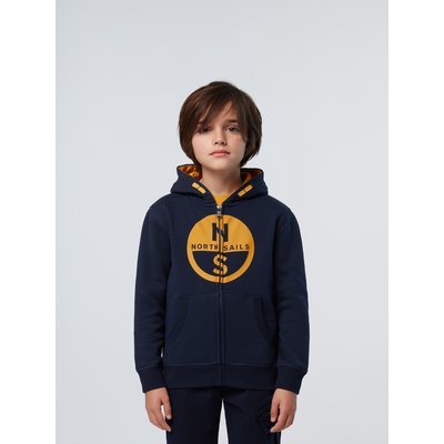 Sweat à capuche zippé avec logo NORTH SAILS