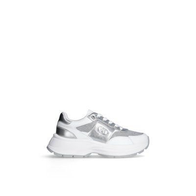 Sneakers en cuir et fil textile LIU JO