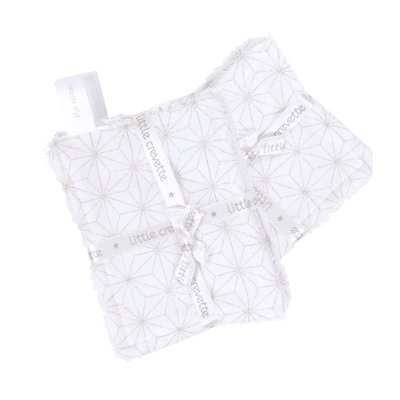 Lot de 12 lingettes lavables coton bio POMPOM LITTLE CREVETTE