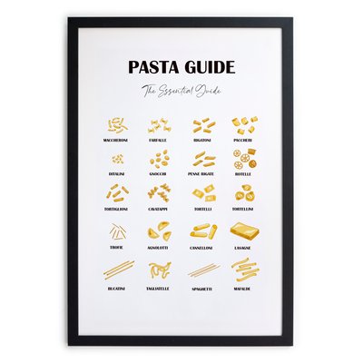 Tableau avec cadre Guide des Pâtes REALLY NICE THINGS