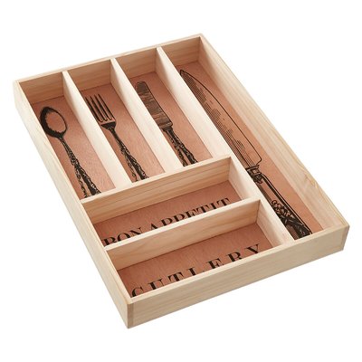 Wooden Cutlery Tray SO'HOME