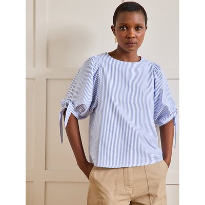 Blouse rayée manches courtes ballon CYRILLUS