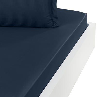 Drap housse uni satin de coton bonnet 30 cm VERSALUXE SENSEI MAISON