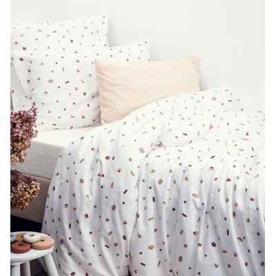 Housse de couette 1 personne en coton bio, GOURMANDISES KADOLIS