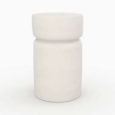Table d'appoint ronde en béton D30 cm - TAHITI RENDEZ-VOUS DÉCO