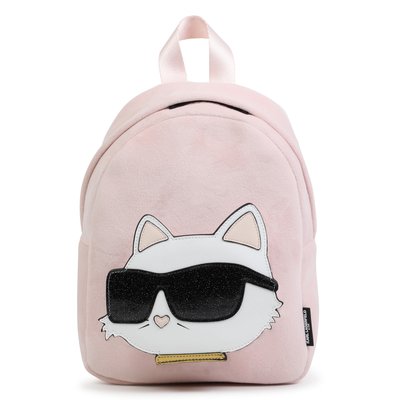 Petit sac à dos en velours KARL LAGERFELD KIDS