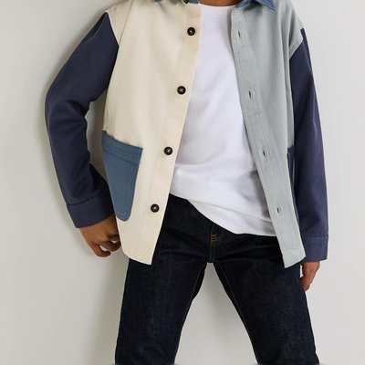 Veste réversible imprimée et rayée en coton - collection Cérémonie MONOPRIX