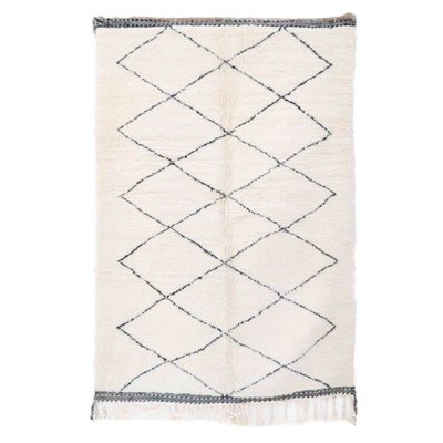 Tapis berbere marocain pure laine beige AFK LIVING