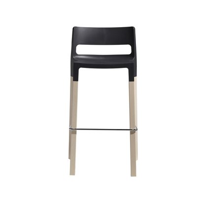 Tabouret de bar design pieds hêtre - NATURAL DIVO - deco design SCAB DESIGN