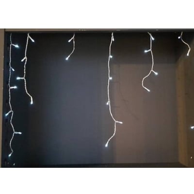 Rideau lumineux stalactite d'extérieur 11,85 m 360 LED blanc froid 13 fonctions sur secteur FEERIC LIGHTS & CHRISTMAS