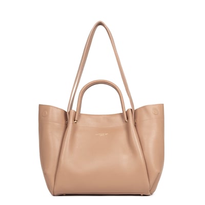 Sac cabas porté épaule en cuir, FOULONNE DOUBLE LOUISA LANCASTER