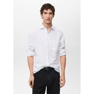Chemise lin poche MANGO MAN