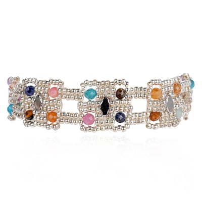 Bracelet réglable carrés articulés SILENCIA HIPANEMA