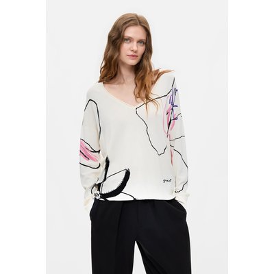 Pull imprimé en maille fine DESIGUAL