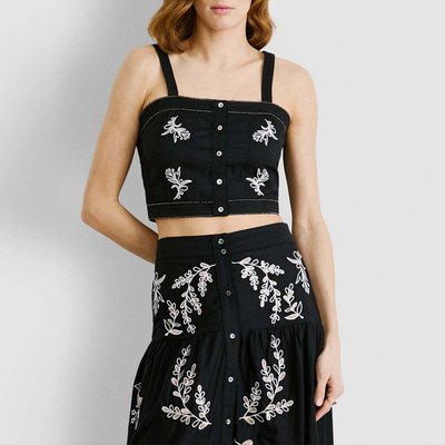 Top À Détails Brodés En Popeline PEPE JEANS