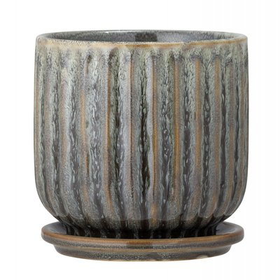 Cache-pot soucoupe grès  Drago BLOOMINGVILLE