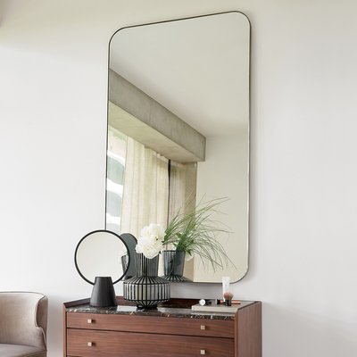 Miroir métal acier laiton vieilli H140 cm Caligone AM.PM